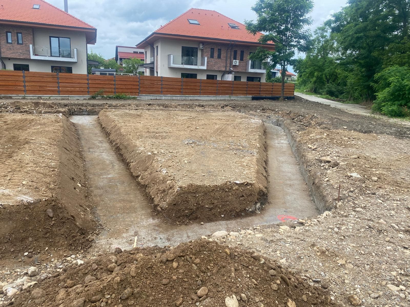 Sapatura fundatie casa finalizata